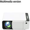 PATINS LED Projector 800 * 480 Native Resolution 1080 HD Portable Video Projector WiFi USB SD Audio Beamer for Home Cinema view 2