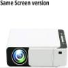 PATINS LED Projector 800 * 480 Native Resolution 1080 HD Portable Video Projector WiFi USB SD Audio Beamer for Home Cinema view 3