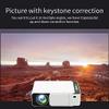 PATINS LED Projector 800 * 480 Native Resolution 1080 HD Portable Video Projector WiFi USB SD Audio Beamer for Home Cinema view 4