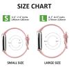 AK Sport Band Compatible with Fitbit Luxe Bands for Women Men, Soft Silicone Replacement Sport Straps Wristbands for Fitbit Luxe Fitness and Wellness Tracker (Large,Rose Gold) view 2