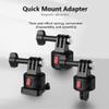 Andoer Magnetic Suction Cup Adapter, Tripod Adapter, Quick Release Base Mount, Screw-Free with Magnetic Base, Compatible with /10/9/8/7 Insta 360 AKASO DJI Action Camera view 3