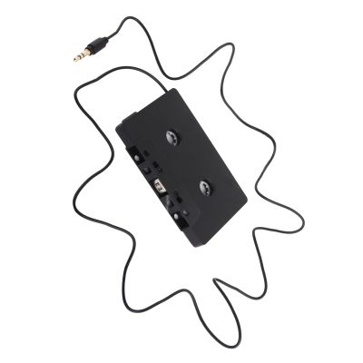 NATEFEMIN Wired Car Cassette Aux Adapter, 3.5mm Aux Plug Connects for Smartphones, Tablet, Laptops, CD Players
