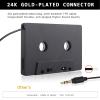 NATEFEMIN Wired Car Cassette Aux Adapter, 3.5mm Aux Plug Connects for Smartphones, Tablet, Laptops, CD Players view 2