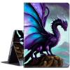 BPQOJB for Microsoft Surface Pro 8 Case 360 Degree Rotating PU Leather Smart Cover with Adjustable Stand & Auto Wake/Sleep Tablet Case for Microsoft Surface Pro 8 13 inch 2021 - Purple Dragon view 3
