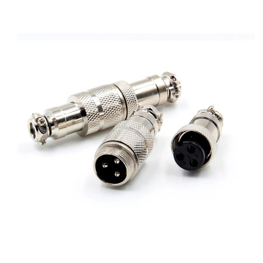 1Set GX16 16mm Male Female Aviation Connecting Connector Screw Butt Joint Type Aviation Connecting Male Female Connector 2-9Pin(8Pin)