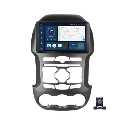 Android 11 Radio Double Din Car Stereo Sat Nav for Ford Ranger 2012~2014 GPS Navigation 9 Inch Headunit MP5 Multimedia Video Player with 720P AHD Backup Camera, 4G WiFi DSP Carplay,Y4s 8g+128g