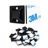 3/4" Zip Tie Mounts - 240PCS Self Adhesive Cable Tie Mounts Wire Cable Anchors Squares Holders for Cable Management Outdoor Indoor (240PCS- 3/4INCH, Black) view 1