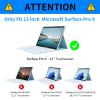 BPQOJB for Microsoft Surface Pro 9 Case 360 Degree Rotating PU Leather Smart Cover with Adjustable Stand & Auto Wake/Sleep Tablet Case for Microsoft Surface Pro 9 13 inch 2022 - Forest view 2