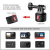 Andoer Magnetic Suction Cup Adapter, Tripod Adapter, Quick Release Base Mount, Magnetic Base + Magnetic Base + 1/4 Magnetic Base, Compatible with 11/10/9/8/7 Insta 360 AKASO DJI Action view 2