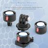 Andoer Magnetic Suction Cup Adapter, Tripod Adapter, Quick Release Base Mount, Magnetic Base + Magnetic Base + 1/4 Magnetic Base, Compatible with 11/10/9/8/7 Insta 360 AKASO DJI Action view 4
