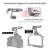 Andoer Mini Top Trade Camera Top Hand Grip with Cold Shoe Mount, Positioning Hole, Compatible with Camera Cage, Sports Camera for Vlogging Live Streaming view 4