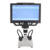 12MP Digital USB Microscope 1600X Coin Microscope with 9 Screen, 1080P Soldering Microscope for Adult with Adjustable Stand and LED Fill Light, 100240V(US Plug) view 2