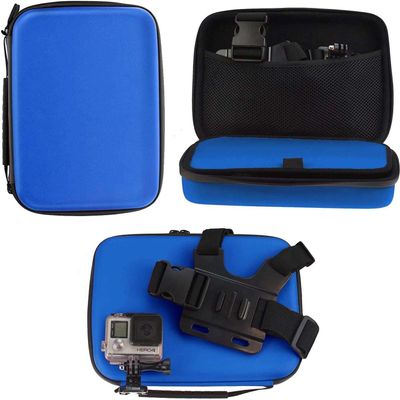 Navitech Blue Action Camera Hard Case - Compatible with WOLFANG GA300 4K60FPS Action Camera