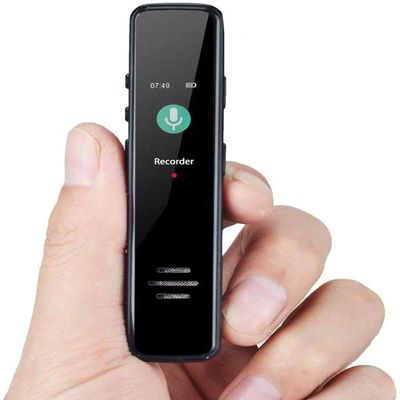 KouRy Digital Recorder - Recording of Lectures and Meetings, Portable Recorder, MP3, USB, 3072KBPS (Colour: Black)