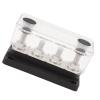 HEAVY DUTY 4 Studs Power Distribution Block for Cars Trucks Marine Boats Tidy Wiring and 150A Maximum Current Nylon + PC + Brass Material, 12-48 V Voltage (Black) view 2