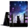 BPQOJB for Samsung Galaxy Tab S9 Case 360 Degree Rotating Smart Cover with Adjustable Stand & Auto Wake/Sleep Tablet Case for Samsung Galaxy Tab S9 5G 11 inch 2023 - Galaxy Black Cat view 3