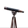 Mary Nautical- Decorative- Brass Single Barrel Telescope Griffith Astro with Wooden Tripod Stand Telescope view 1