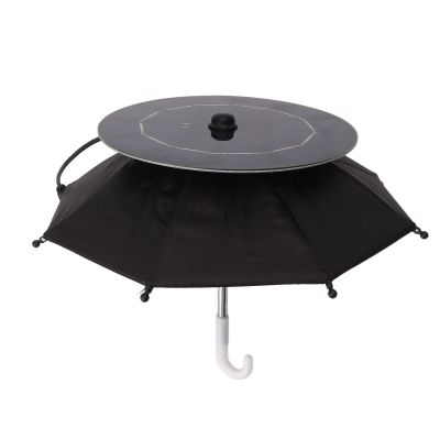 10W Solar Panel Phone Umbrella, Portable Stand Umbrella, Rain Phone Umbrella with Phone Solar Charger for Shading Art Decoration Food Delivery Riding Phone Holder