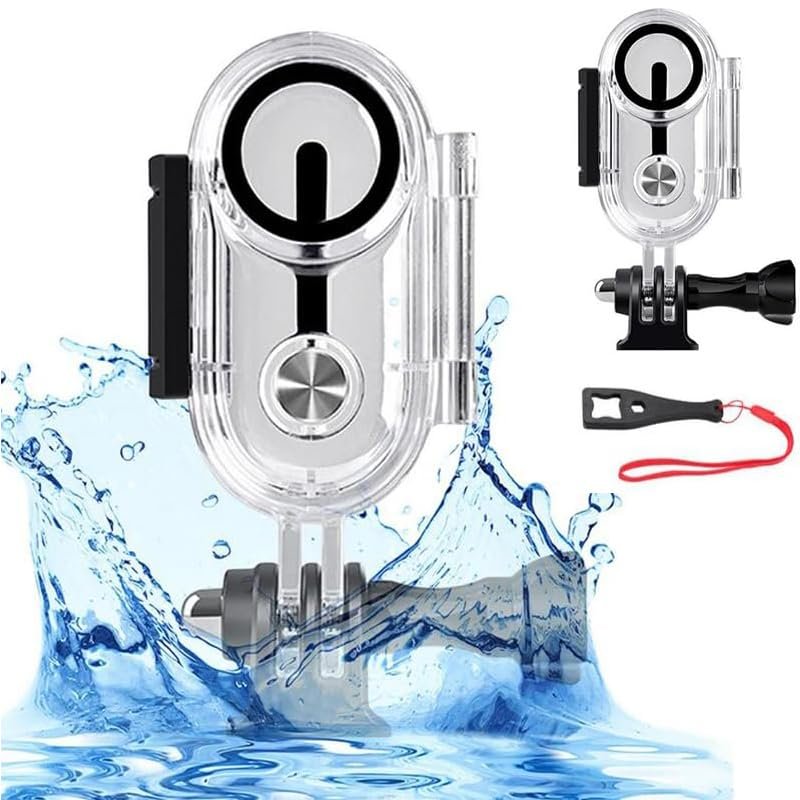Coyktonty Dive Case Waterproof Case for Insta360 GO 3/GO 3S,Underwater Diving Protective Shell 40M with Bracket Accessories