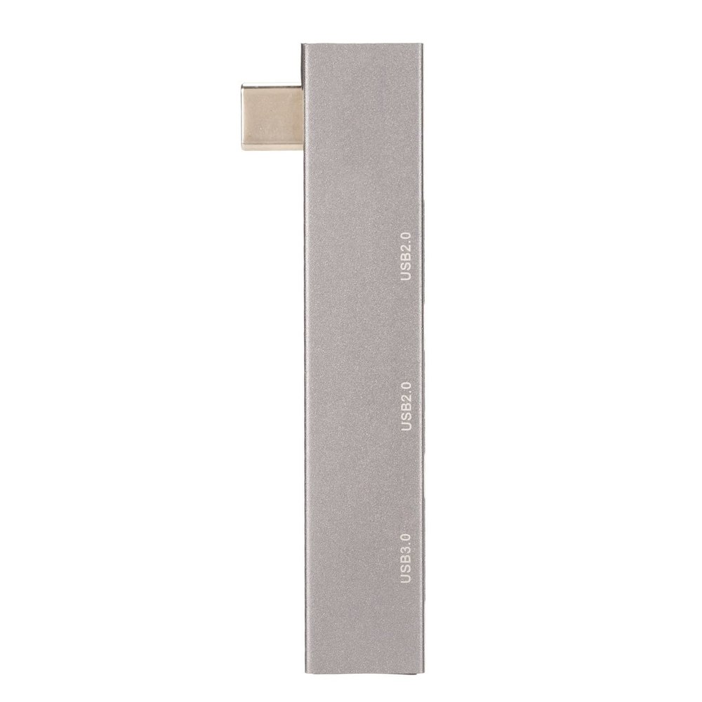 Pilipane Laptop Docking Station, Docking Station, Type C Docking Station, 3 in 1 Docking Station Type C to USB3 0 2USB2 0 5Gbps High Speed Aluminum Alloy Mini Docking Station