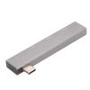Pilipane Laptop Docking Station, Docking Station, Type C Docking Station, 3 in 1 Docking Station Type C to USB3 0 2USB2 0 5Gbps High Speed Aluminum Alloy Mini Docking Station view 3