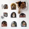 9pcs 3D Mouse Hole Wall Decals Cute Stickers Decorative Creative Pattern,for Living Room Nursery Bedroom Kids Room Home Wall Decoration,9pcs view 1