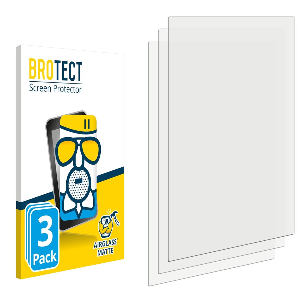 BROTECT Anti-Glare Glass Screen Protector Matte Compatible with Cowon iAudio U7 (3 Pack) - Anti-Scratch 9H Protection Film