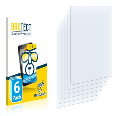 BROTECT 6-Pack Screen Protector Compatible with Cowon iAudio U7 - HD-Clear Protection Film