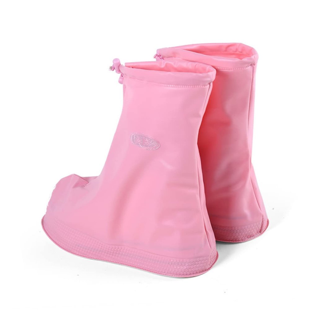 VANZACK Reusable Rainproof Shoe Covers for Boy Girl Non- PVC Overshoes Lightweight Protectors for Boys and Girls XL for Outdoor Activities and Travel