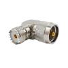 1Pcs UHF Male PL-259 PL259 pl;/UG to UHF Female SO-239 SO239 Jack L Shape Right Angle R/F Coax Coaxial Adapter Connector view 1