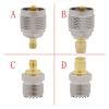 1Pcs UHF-SMA Connector UHF SO-239 PL-259 Male Female to SMA Male Female pl;/UG Jack Straight R/F Coaxial Adapter Converter Silver(B-1Pcs) view 4