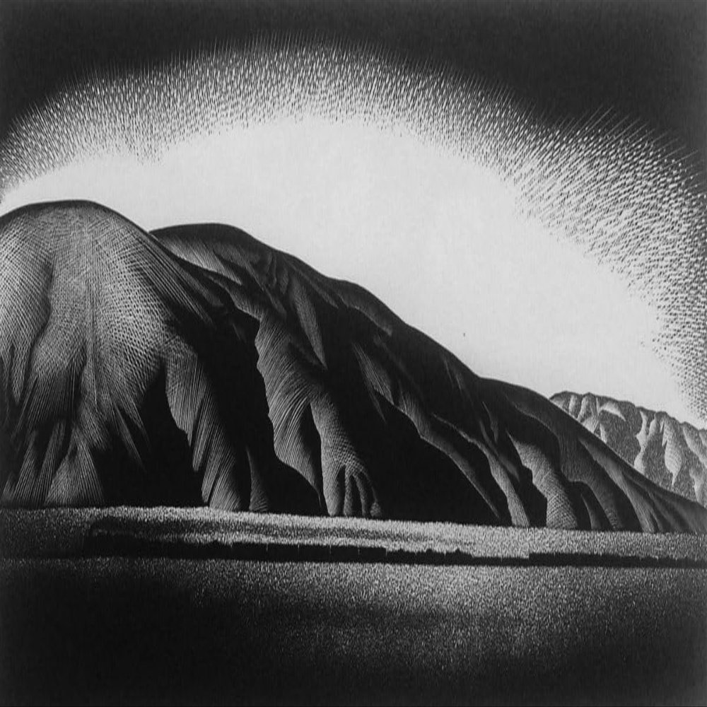 Paul Landacre : Coachella Valley : 1930s : Archival Quality Art Print