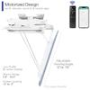 VIVO Electric Flip Down Swiveling Ceiling TV Mount for 32 to 70 inch Screens, Large Motorized Flat Ceiling VESA Mount, Master Pack, White, MOUNT-E-FD70S-W view 4