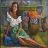 Diego Rivera : Seated Woman with Flowers : Archival Quality Art Print view 1