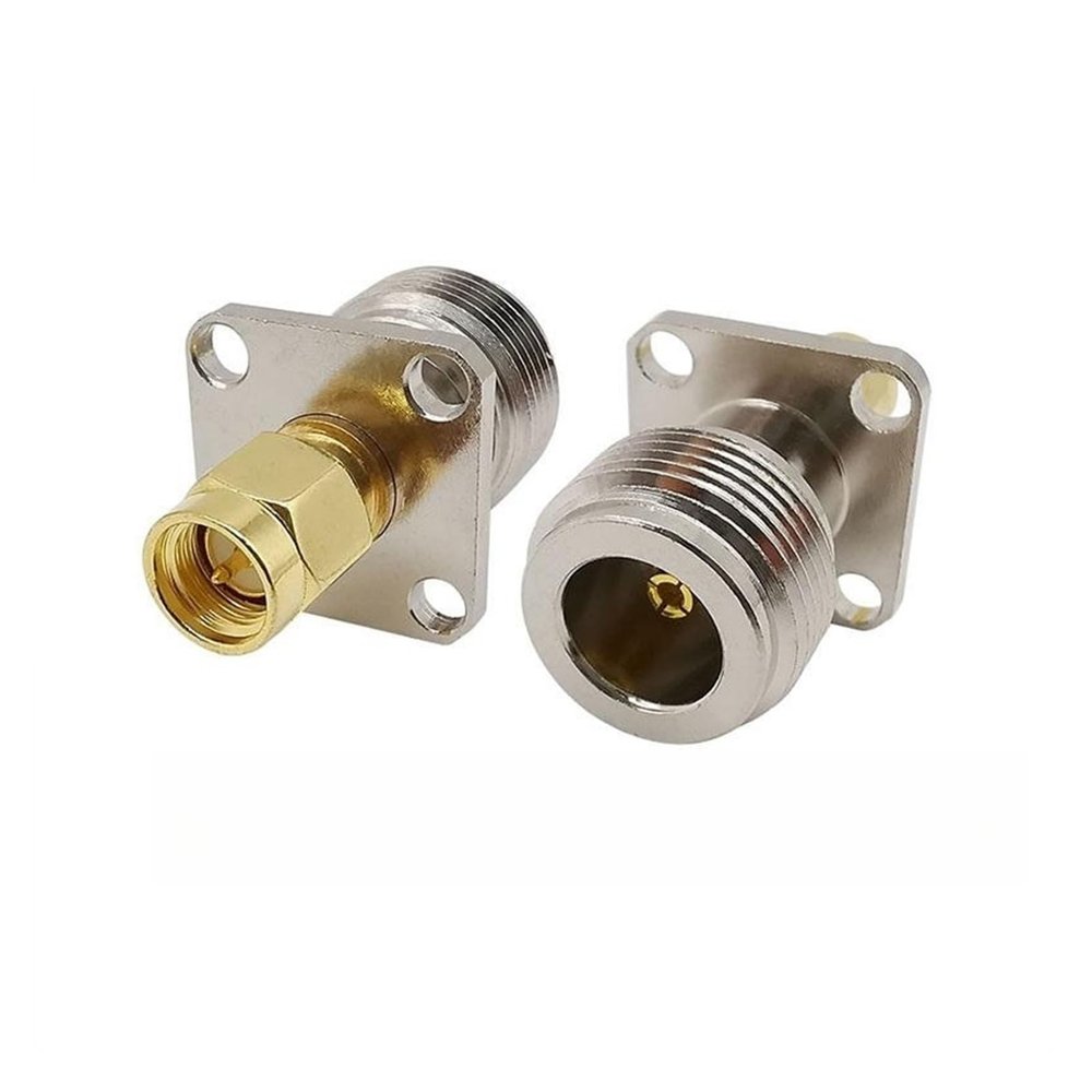 1Pcs N BNC TNC to N SMA RP-SMA BNC F Male Female pl;/UG Jack Straight R/F Coaxial Adapter Connector Test Converter Brass(B-1Pcs)