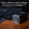 SanDisk Professional 24TB G-RAID Mirror - External HDD, RAID with Redundancy, Thunderbolt 3, USB (10Gbps), 7200RPM Ultrastar Hard Drive, Up to 250MB/s Read in RAID 1 - SDPHH2H-024T-NBAAD view 3