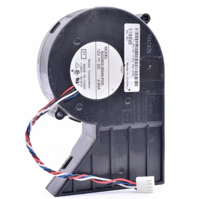 DC12V 2.65A 31.8W BG0903-B049-P0S 138x92x28mm 4-Wire Dual Ball Bearing Duckbill Cooling Fan