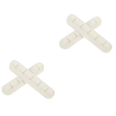 Hemobllo 4pcs Adhesive Wire Clips for Desk Cord Organizer Soft Cable Holder Easy to Install Compatible and