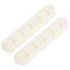 Hemobllo 4pcs Adhesive Wire Clips for Desk Cord Organizer Soft Cable Holder Easy to Install Compatible and view 4