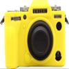 X-T5 Case, BMAOLLONGB Fullbody Ultra-Thin Lightweight Rubber Soft Silicone Housing Case Bag Cover for Fujiflim X-T5 XT5 (Yellow) view 1