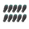 12V 5.5 x 2.5mm DC Power Male pl;/UG Female Jack Adapter Screw Lock Wire Connector DC Plugs Socket Fit Compatible .L-ED Light Strip CC/TV Camera(10 Female) view 1