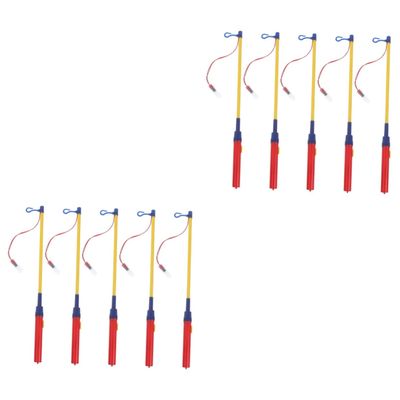ibasenice 10pcs Lantern Sticks Led Light Poles for Crafts for Lantern Festival Mid-autumn Celebration and Parties