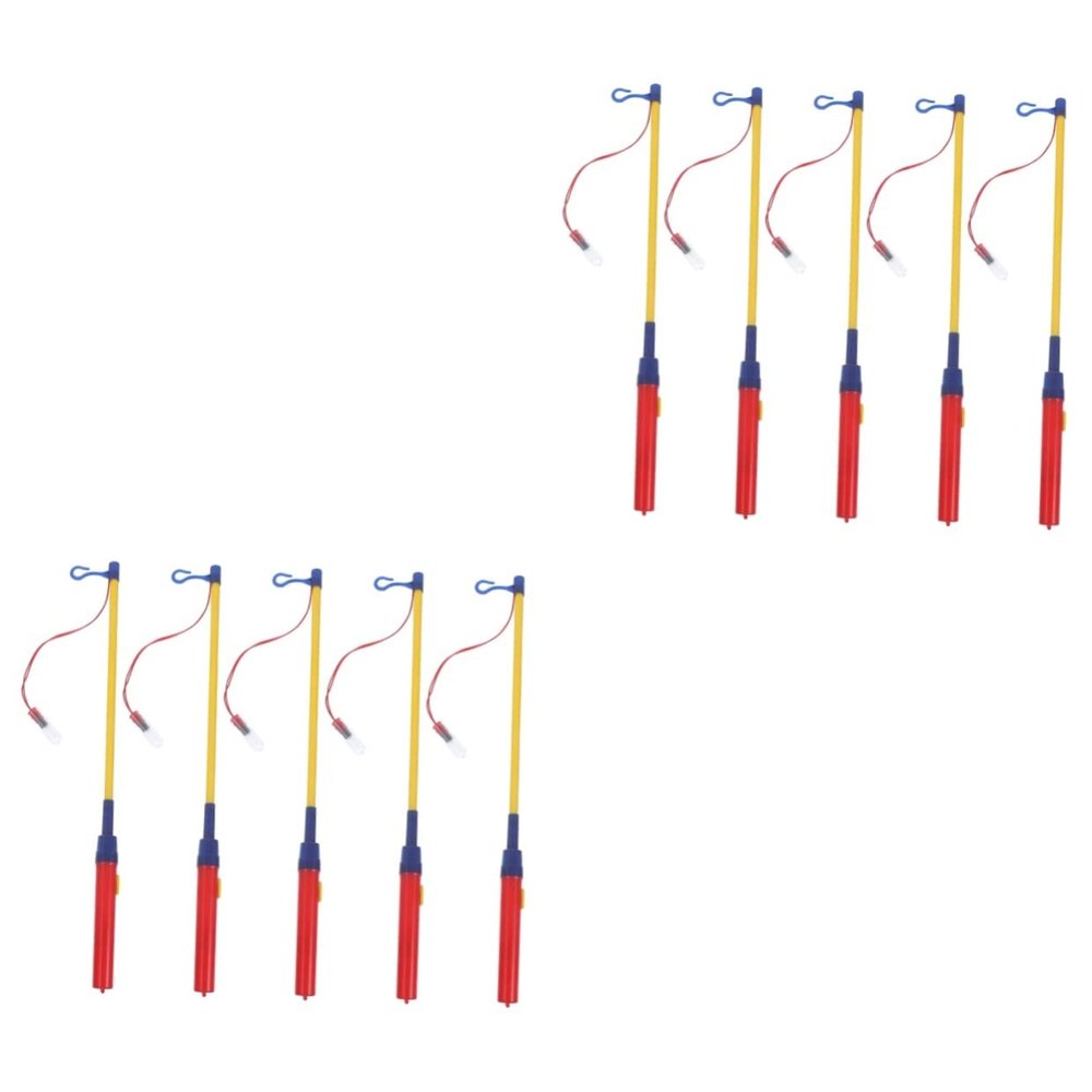 ibasenice 10pcs Lantern Sticks Led Light Poles for Crafts for Lantern Festival Mid-autumn Celebration and Parties