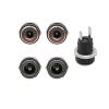 10Pcs DC Power Supply Female Socket Connector 5.5x2.5mm / 5.5x2.1mm / 3.5x1.3mm DC Jack 2 Leg Terminal Adapter with Nut Mounting(5.5x2.5mm) view 2
