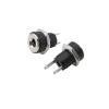 10Pcs DC Power Supply Female Socket Connector 5.5x2.5mm / 5.5x2.1mm / 3.5x1.3mm DC Jack 2 Leg Terminal Adapter with Nut Mounting(5.5x2.5mm) view 4