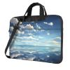 MYGANN White Clouds Over The Sea Ultra-Thin Waterproof Laptop Bag With Shoulder Strap And Handle For Daily Business Trips14 Inch view 1