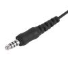 Pdflie 7.1 7.0 mm Flexible Throat Mic Headset Neck Mic Bone Conduction Microphone Compatible for Civilian Wired U94 Tactical Ptt (Black) view 2