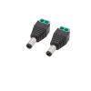 12V 5.5 x 2.5mm DC Power Male pl;/UG Female Jack Adapter Screw Lock Wire Connector DC Plugs Socket Fit Compatible .L-ED Light Strip CC/TV Camera(2 Male) view 1