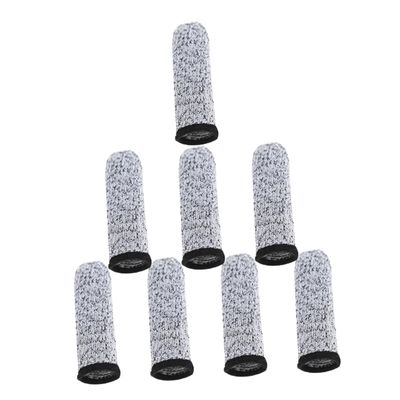 Healeved 12pairs Cut Resistant Finger Sleeve Protectors Reusable Finger Covers for Carving Breathable and for Handling and Crafting Tasks