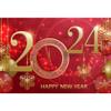OERJU Happy New Year 2024 Backdrop Red and Gold New Year Backdrop for Photography Countdown New Year Background Happy New Year Decorations 2024 New Years Eve Party Supplies Banner 12x8ft view 4